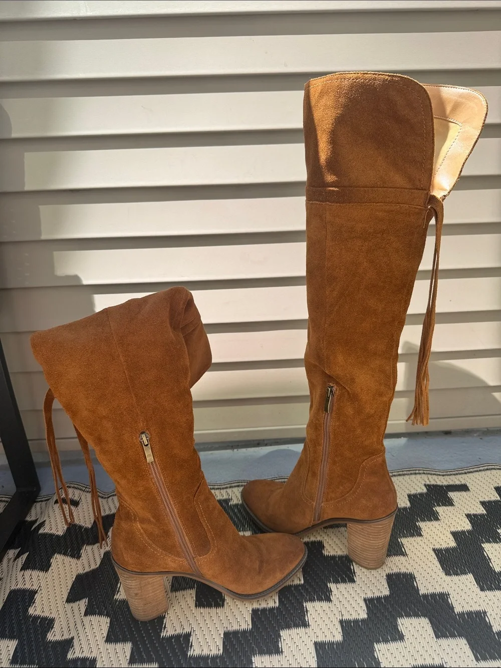 Franco Sarto Elnora Tall Suede Heeled Boots